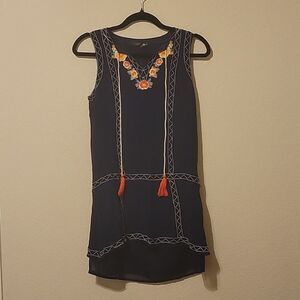 THML Dark Blue Bohemian sleeveless dress Size Small CLEARANCE